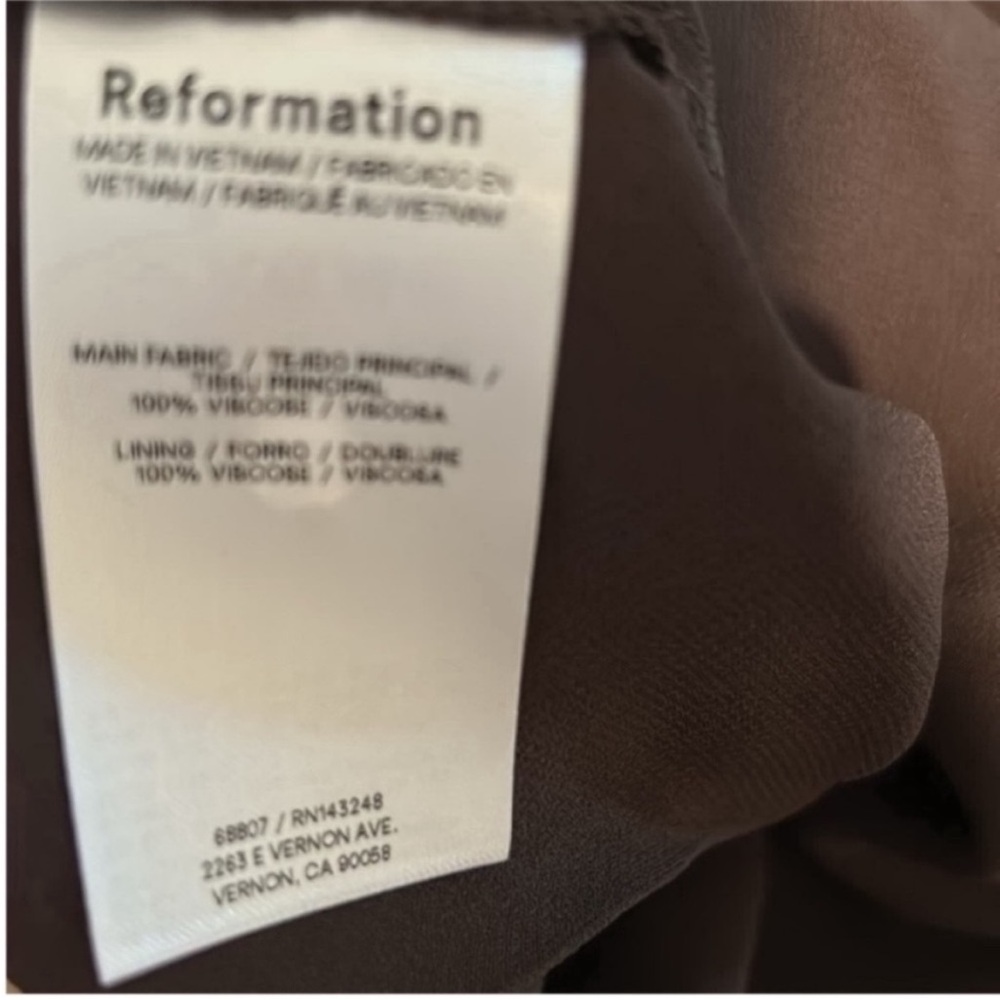NWT • Reformation Suki Dress in Mole - Picture 7 of 7